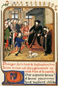 Philip Good (1396-1467), gölgelik altında, Instruction jeune Prince
