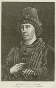 Philippe Le Bon, Burgonya Dükü (gravür) by French School