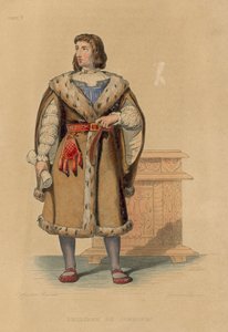 Philippe de Commines (renkli gravür) by French School