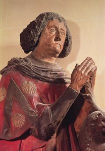 Philippe de Commynes (1447-1511) mezarından (çok renkli taş) by French School