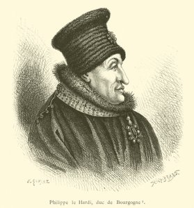 Cesur Philip, Burgonya Dükü (gravür) by French School