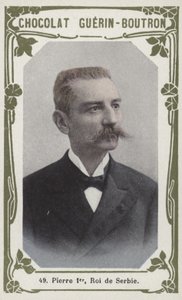 Peter the First, Sırbistan Kralı (renkli fotoğraf) by French School