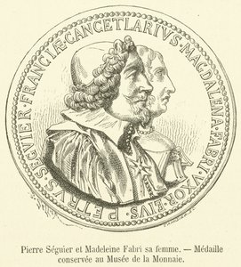Pierre Seguier ve Madeleine Fabri, eşi Madalya, Para Müzesi