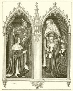 Pierre de Bourbon ve Anne de Beaujeu, eşi by French School