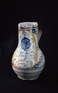 Vive la Liberte, 1789 (seramik) yazıtlı sürahi by French School
