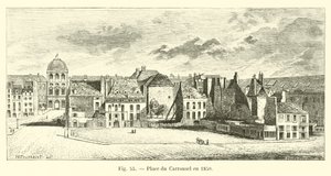 1850 yılında du Carrousel yerleştirin by French School