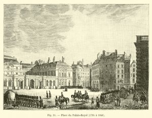 Place du Palais-Royal, 1795-1848 by French School