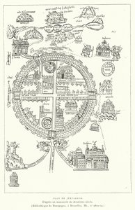 Plan De Kudüs (gravür) by French School