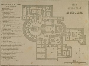 Kutsal Kabir Kilisesi, Kudüs Planı by French School