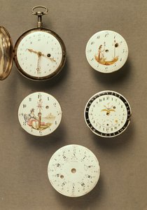 Cep saatleri (metal ve emaye) by French School