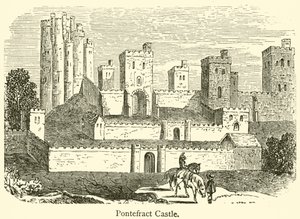 Pontefract Kalesi (gravür) by French School