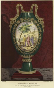 Üretim Nationale de Sevres, Fransa'dan porselen vazo by French School
