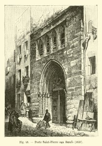 Porte Saint-Pierre aux Boeufs, 1830 by French School