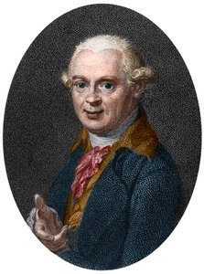 Abraham Gottlob Werner (1750-1817), Alman jeolog portresi by French School