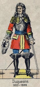Abraham'ın Portresi, Marquis Duquesne (1610 - 1688), Fransız Marin. 19. yüzyılın sonundan Epinal görüntüsü. by French School