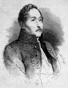 Alexandre Denis Abel de Pujol (1787-1861), Fransız ressamın portresi. Gravür “Le Monde Illustré” n°235, 12 Ekim 1861. by French School