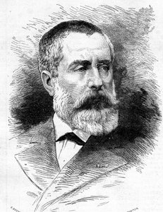 Auguste Emmanuel Vaucorbeil (1821-1884), Fransız besteci ve Paris Operası yönetmeni portresi. 26 Temmuz 1879 tarihli “Le Monde Illustré” n°1165