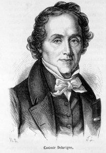Casimir Delavigne, Fransız şair ve oyun yazarı (1793-1843) portresi. by French School
