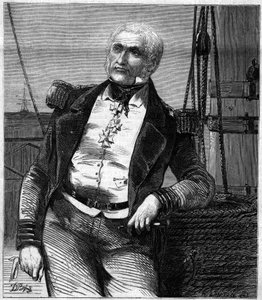 Charles Napier (1786-1860), İskoç amiral ve politikacı portresi. 17 Kasım 1860 tarihli “Le Monde Illustré” n°188