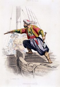 Dragut'un Portresi - 16. yüzyılın Türk korsanı Reis - “”Okyanus ve Akdeniz Korsanları ve Korsanları Tarihi”nde, P. Christian, Paris, D. Cavaillés ed., Tome 1 by French School