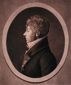 Edme Quenedey (1756-1830) tarafından oyulmuş Etienne-Nicolas Mehul (1763-1817) portresi (gravür) by French School