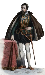 Francois I de Lorraine (1519-1563), Guise Dükü, Aumale Dükü, Fransız askeri ve politikacının portresi. by French School