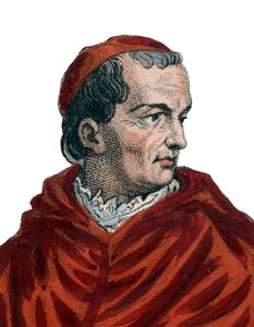 Georges dAmboise (1460-1510), Fransız kardinal ve devlet bakanı portresi. by French School