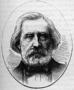Fransız mimar Henri Labrouste (1801-1875) portresi. 2 Mayıs 1874 tarihli “Le Monde Illustré” n°890