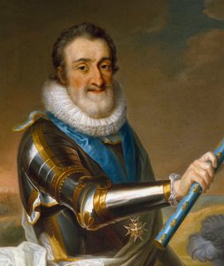 Fransa Kralı IV. Henry'nin zırhlı portresi, detay by French School