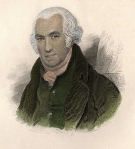 James Watt (1736-1819), İskoç mühendis ve tamirci portresi. "" Faydalı Portreler des Hommes" içinde by French School