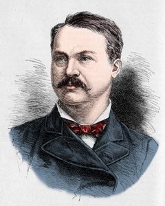 Louis Honore (Louis Honore) Frechette (1839-1908), Kanadalı şair ve oyun yazarı portresi. Charles Georges tarafından 9 Eylül 1882 tarihli “Le Monde Illustré” n°1328