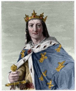 Louis VIII (1187 - 1226), Fransa Kralı - Lavallee tarafından “” Histoire des Francais” de, gravür, sd. by French School
