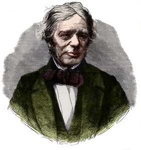 Michael Faraday (1791-1867), İngiliz kimyager ve fizikçi portresi. by French School