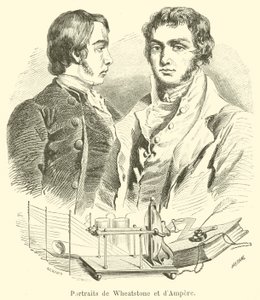 Wheatstone ve Ampere Portreleri by French School