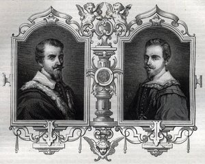 Horace (Orazio 1531-1553) ve Octave Farnese Octave (Ottavio) portreleri by French School