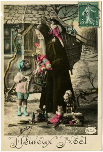 Kartpostal: Mutlu Noeller, Mary (basılı kağıt) by French School