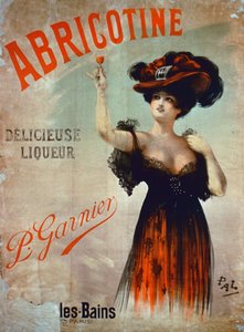 Abricotine reklam afişi, P. Garnier, Paris tarafından yapılmıştır.