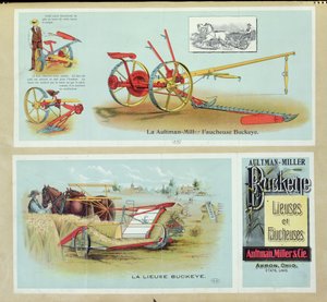Afiş reklamı Aultman-Miller Buckeye Binders and Reapers, 19. yüzyıl sonu by French School