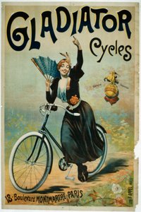 Poster reklam Gladyatör Döngüleri, Boulevard Montmartre, Paris