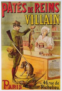 Poster reklam Pates de Reims