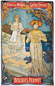 Pernod bisküvilerinin afiş reklamı, 1897