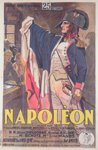 Abel Gance tarafından yazılan Napolyon filminin reklam afişi