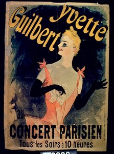 Yvette Guilbert Paris Konseri Posteri