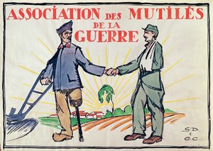 Association des Mutiles de la Guerre için poster, c.1920