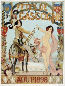 Ağustos 1898 Biscay tatilleri için poster by French School
