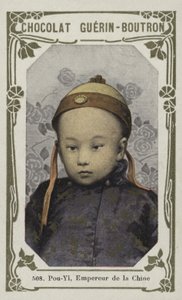 Pou-Yi, Çin İmparatoru (renkli fotoğraf) by French School