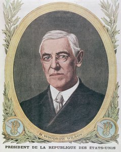 Başkan Woodrow Wilson (1856-1924), Le Petit Journal 1917