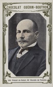 Brezilya Devlet Başkanı Mareşal Hermes de Fonseca (renkli fotoğraf) by French School