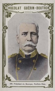 Başkan du Mexique, Porfirio Diaz (renkli fotoğraf) by French School