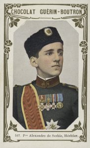 Sırbistan Prensi Alexander, Heritier (renkli fotoğraf) by French School